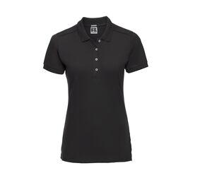 RUSSELL JZ565 - Dames Stretch Polo Black