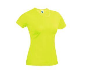 STARWORLD SW404 - Performance T-Shirt Dames Fluorescent Yellow