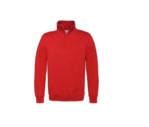 B&C BCID4 - ID.004 sweatshirt met kwartrits Red