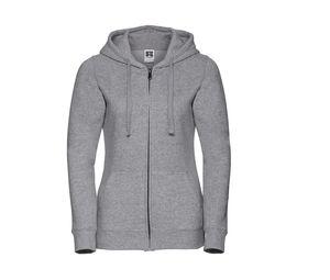 Russell JZ66F - Ladies' Authentic Zipped Hood Light Oxford