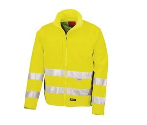 Result RS117 - Safe-Guard Hi-Vis Softshell Jack Fluorescent Yellow