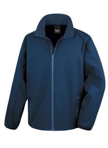 RESULT RS231 - Heren Printable Soft-Shell Jack Navy/Navy