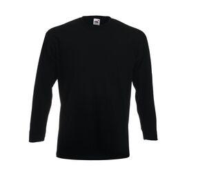 Fruit of the Loom SC215 - Super T-shirt van hoge kwaliteit met lange mouwen Black