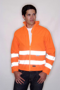 Result RS117 - Safe-Guard Hi-Vis Softshell Jack Fluorescent Orange