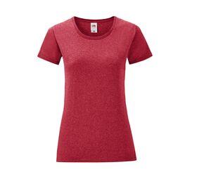 Fruit of the Loom SC151 - Iconic T-Shirt Dames Red