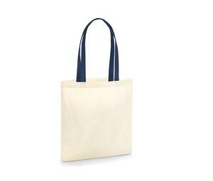 WESTFORD MILL W801C - Organic Bag for Life - Contrast Handles Natural/ French Navy
