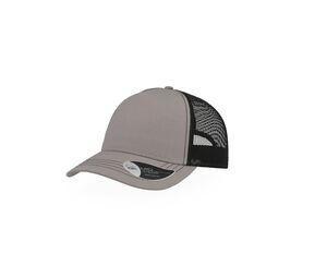 ATLANTIS AT180 - Casquette Rapper en coton canvas Grey / Black