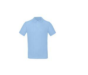 B&C BC400 - Inspire Polo-Shirt Heren Sky Blue