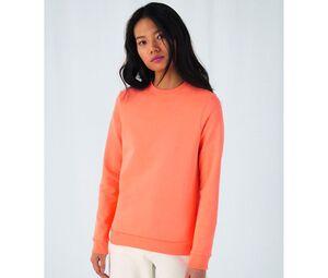 B&C BCW02W - Dames crewneck Pale Pink