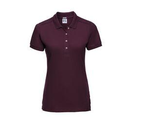 RUSSELL JZ565 - Dames Stretch Polo Burgundy