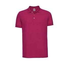 RUSSELL JZ566 - Heren Stretch Polo Fuchsia