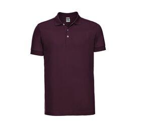 RUSSELL JZ566 - Heren Stretch Polo Burgundy