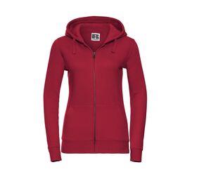 Russell JZ66F - Ladies' Authentic Zipped Hood Classic Red