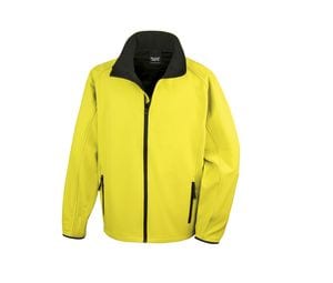 RESULT RS231 - Heren Printable Soft-Shell Jack Yellow / Black