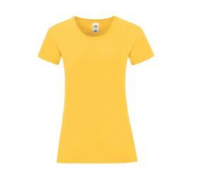 Fruit of the Loom SC151 - Iconic T-Shirt Dames Sunflower