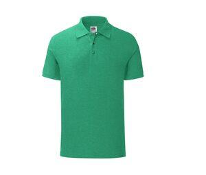 FRUIT OF THE LOOM SC3044 - Polo ICONIC Unisex Heather Green