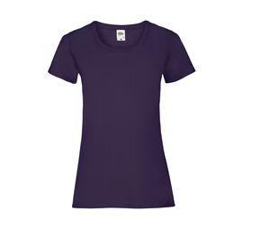Fruit of the Loom SC600 - Middelzwaar T-shirt met vrouwelijke pasvorm Purple