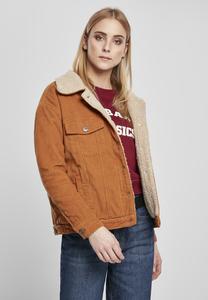 Urban Classics TB2376C - Dames Oversize Sherpa Corduroy Jas