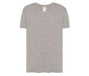 JHK JK401 - T-shirt met V-hals 160 Grey melange