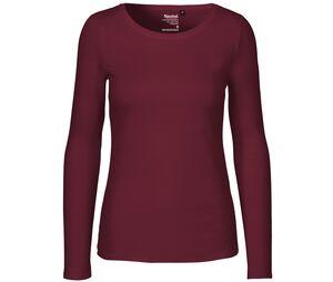 Neutral O81050 - T-shirt lange mouwen dames Bordeaux