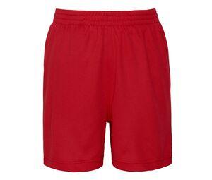 JUST COOL JC080J - Short de sport enfant Fire Red