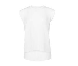 Bella + Canvas BE8804 - T-shirt met opgerolde mouwen voor dames White