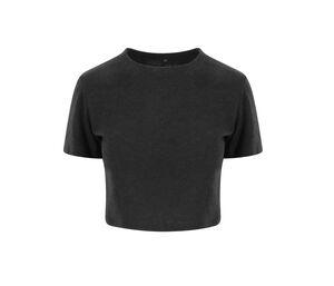 JUST T'S JT006 - T-shirt cropped Heather Black