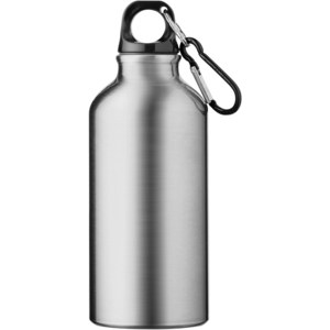 PF Concept 100002 - Oregon 400 ml aluminium waterfles met karabijnhaak Silver