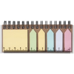 PF Concept 106736 - Spinner notitieboek met gekleurde sticky notes Natural