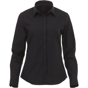 Elevate Life 38169 - Hamell stretch damesoverhemd met lange mouwen Solid Black