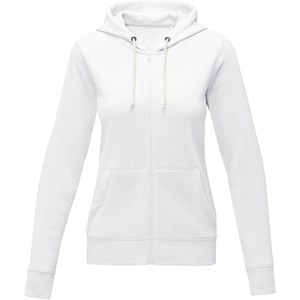 Elevate Essentials 38230 - Theron dames hoodie met ritssluitng White
