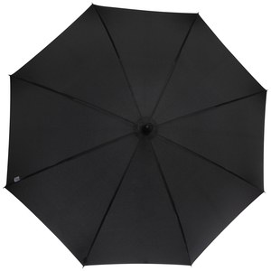 Luxe 109413 - Fontana 23" automatische paraplu met carbon look en gebogen handvat Solid Black