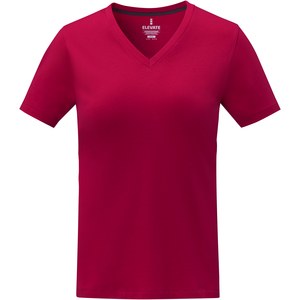 Elevate Life 38031 - Somoto Dames T-shirt met V-hals en korte mouwen   Red