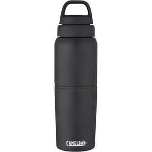 CamelBak 100716 - CamelBak® MultiBev vacuümgeïsoleerde roestvrijstalen fles van 500 ml en mok van 350 ml Solid Black
