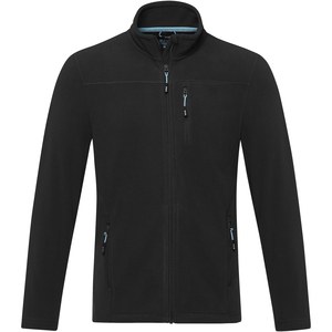 Elevate NXT 37529 - Amber GRS gerecycled heren fleece jas met volledige rits Solid Black
