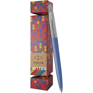 Parker 107800 - Parker Jotter Cracker geschenkset met pen Process Blue