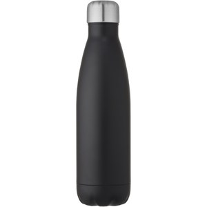 PF Concept 100790 - Cove 500 ml vacuüm geïsoleerde fles van RCS-gecertificeerd gerecycled roestvrij staal  Solid Black