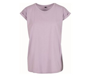 Build Your Brand BY021 - Verlenge Schouders T-shirt Dames Lilac