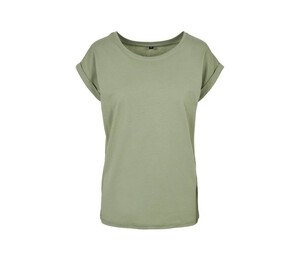 Build Your Brand BY021 - Verlenge Schouders T-shirt Dames Soft Salvia