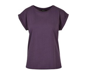Build Your Brand BY021 - Verlenge Schouders T-shirt Dames Purple Night