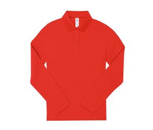 B&C BCW462 - Ladies' long sleeve poloshirt Red