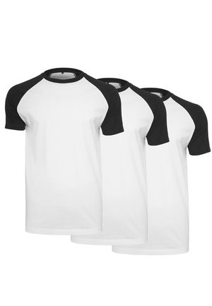 Urban Classics BY007AC - "Raglan Contrast" T-shirt 3-Pack